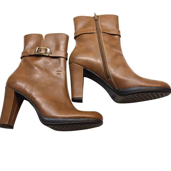 Aerology by Aerosoles Women's Shoes 7 brown Closed Toe Ankle Boots Booties - Picture 2 of 8